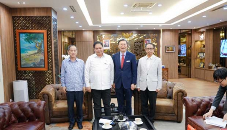 Strengthening Indonesia's Position in Global Supply Chains, Airlangga holds Meeting with Federation of Korean Industries