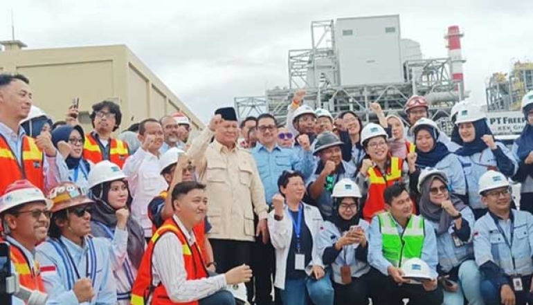 Prabowo Officially Launches Freeport Gold Smelter in Gresik With IDR 10 Trillion Investment Value